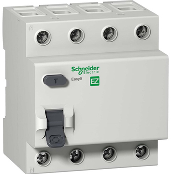 Дифференциальный выключатель Schneider Electric (УЗО) EASY 9 4P 40A 30мА АС 4,5 кА - Электрика, НВА - Модульное оборудование - Дифференциальные автоматы - omvolt.ru